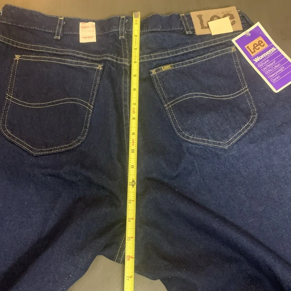 NWT VTG 90's LEE RIDERS DENIM MOM JEANS WOMENS SZ 38 HIGH WAIST SUPER RARE NEW! - Picture 14 of 15